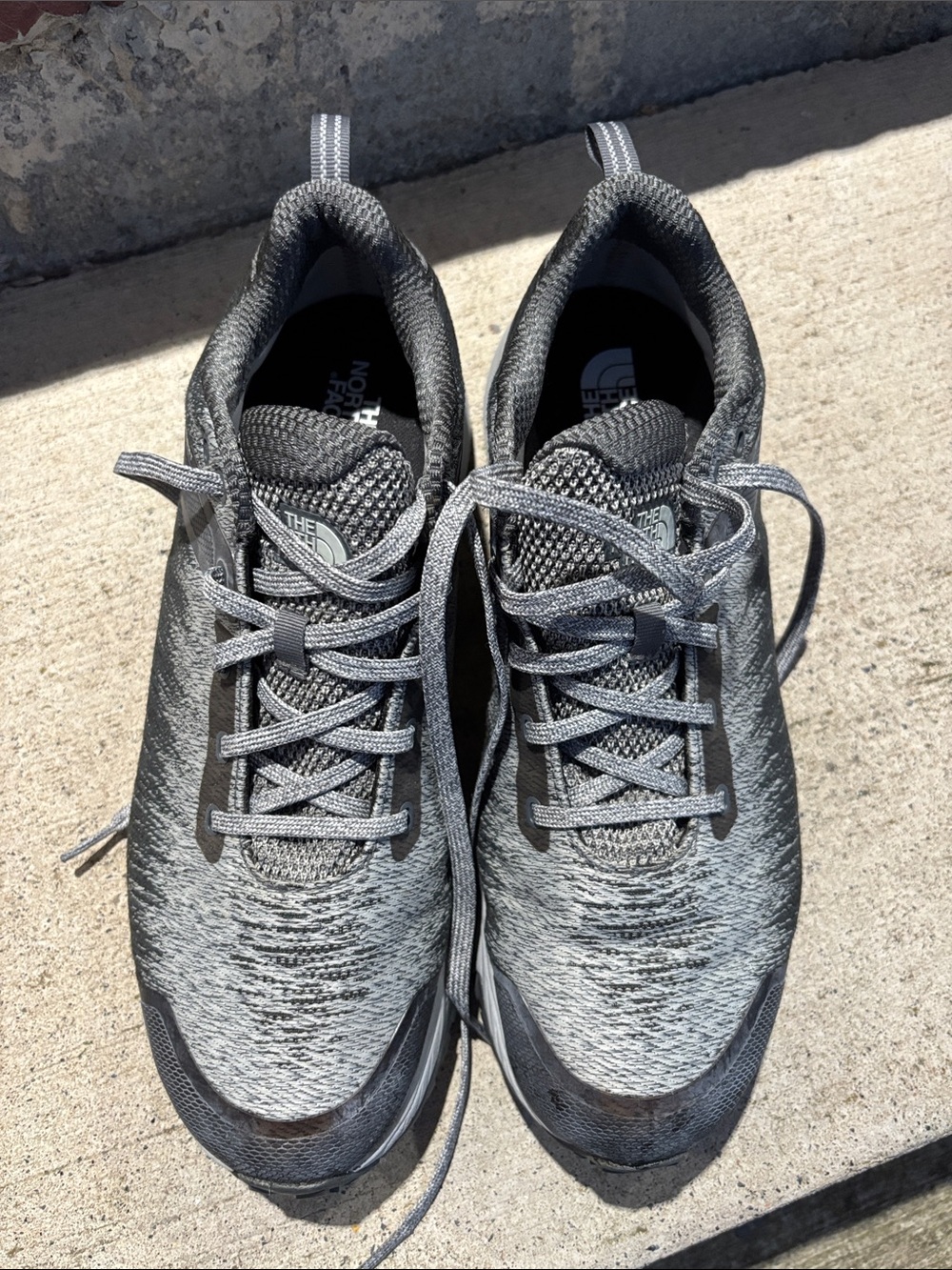 The North Face Men's Grey Athletic Trail Sneakers size 10.5